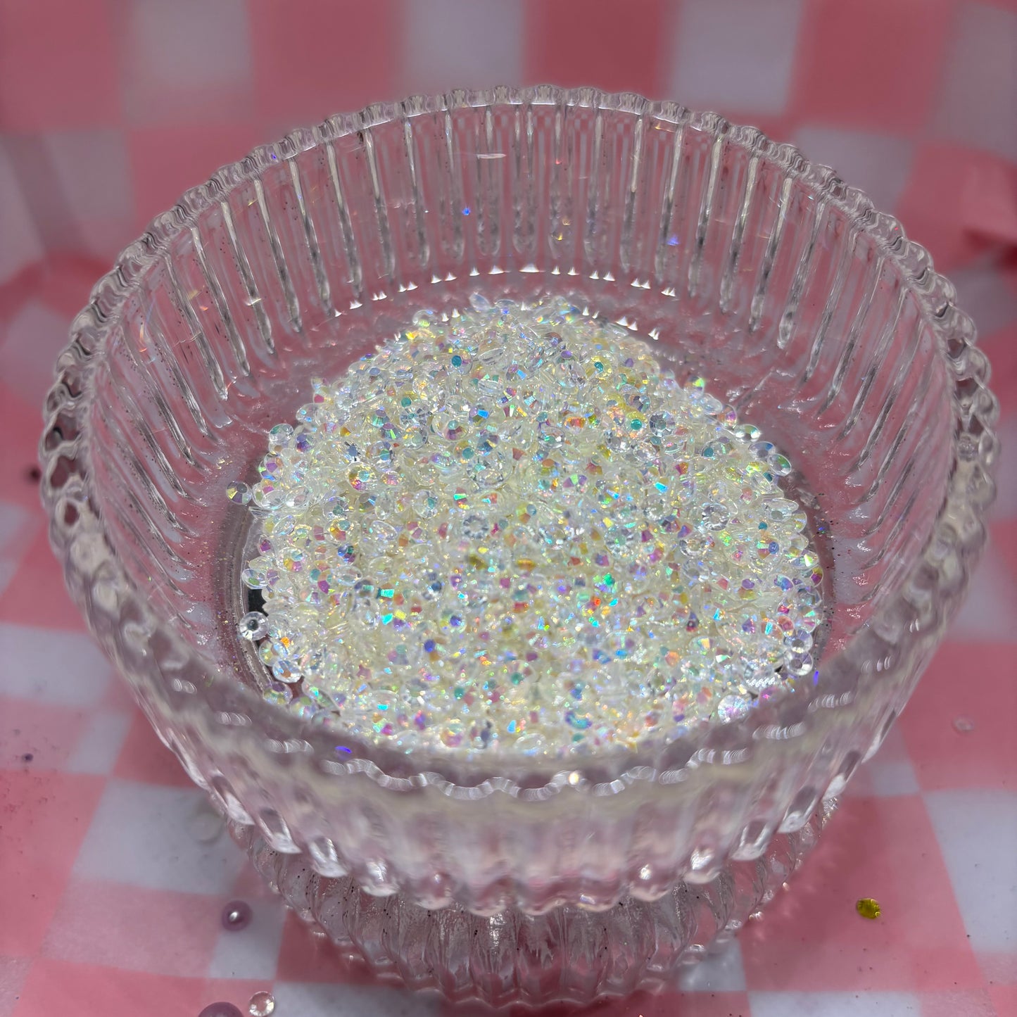 Clear 3mm rhinestones
