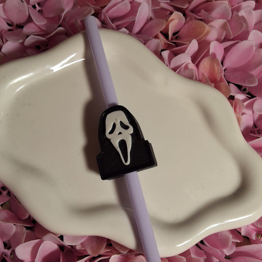 Ghostface Straw topper